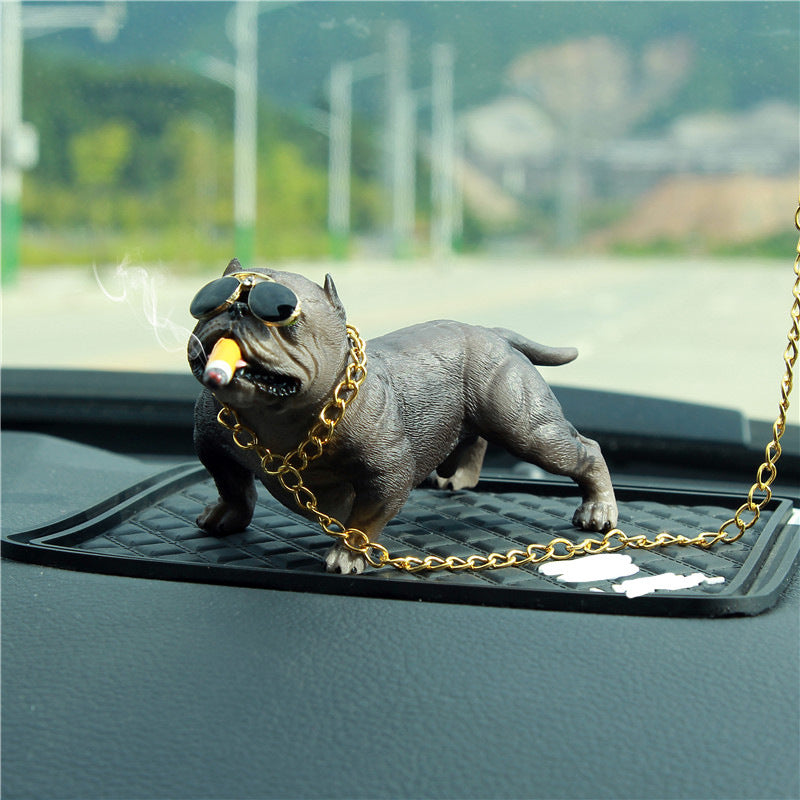Swaggy Bull Dog Car Decoration - BossAura