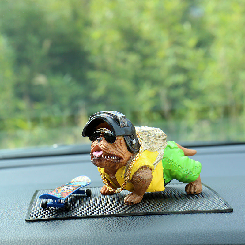 Swaggy Bull Dog Car Decoration - BossAura