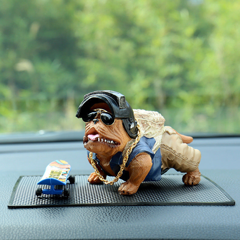 Swaggy Bull Dog Car Decoration - BossAura