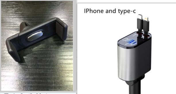Metal Car Charger 100W Super Fast Charging Car Cigarette Lighter USB And TYPE-C Adapter - BossAura