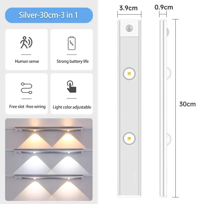3 in 1 Under Cabinet Lights LED Lights - BossAura