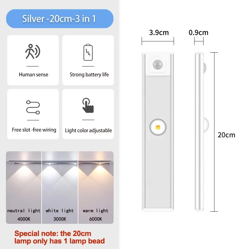 3 in 1 Under Cabinet Lights LED Lights - BossAura