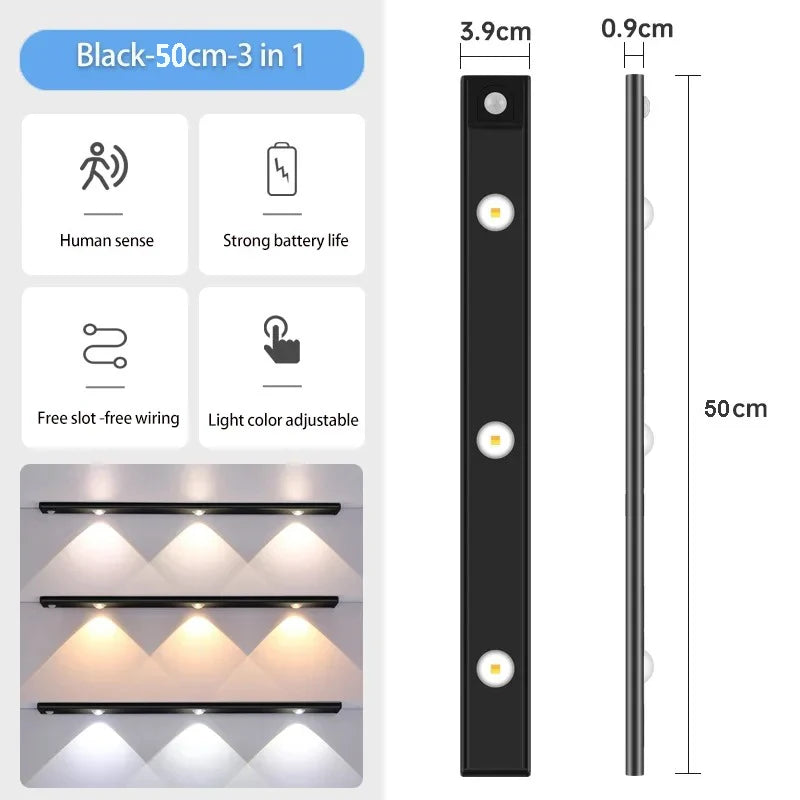 3 in 1 Under Cabinet Lights LED Lights - BossAura