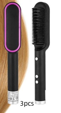 New 2 In 1 Hair Straightener Electric Hot Comb - BossAura