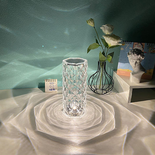 Nordic Crystal Lamp USB Table Lamps Bedroom Touch  Diamond Night Light Lamp - BossAura