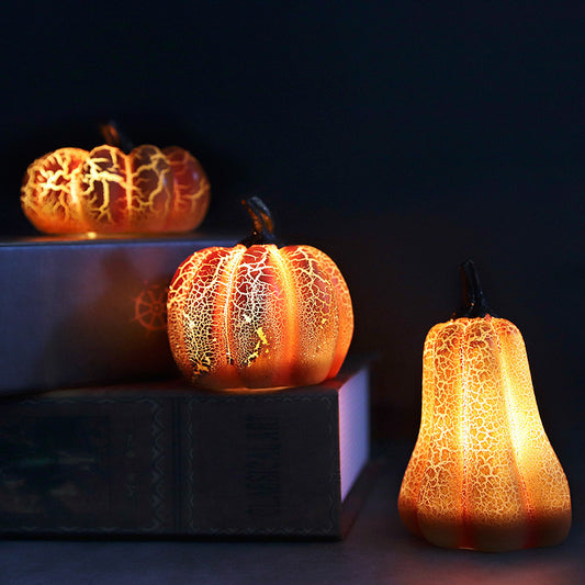 New Halloween Pumpkin LED Candle Lamp resin