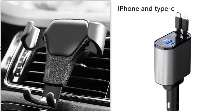 Metal Car Charger 100W Super Fast Charging Car Cigarette Lighter USB And TYPE-C Adapter - BossAura